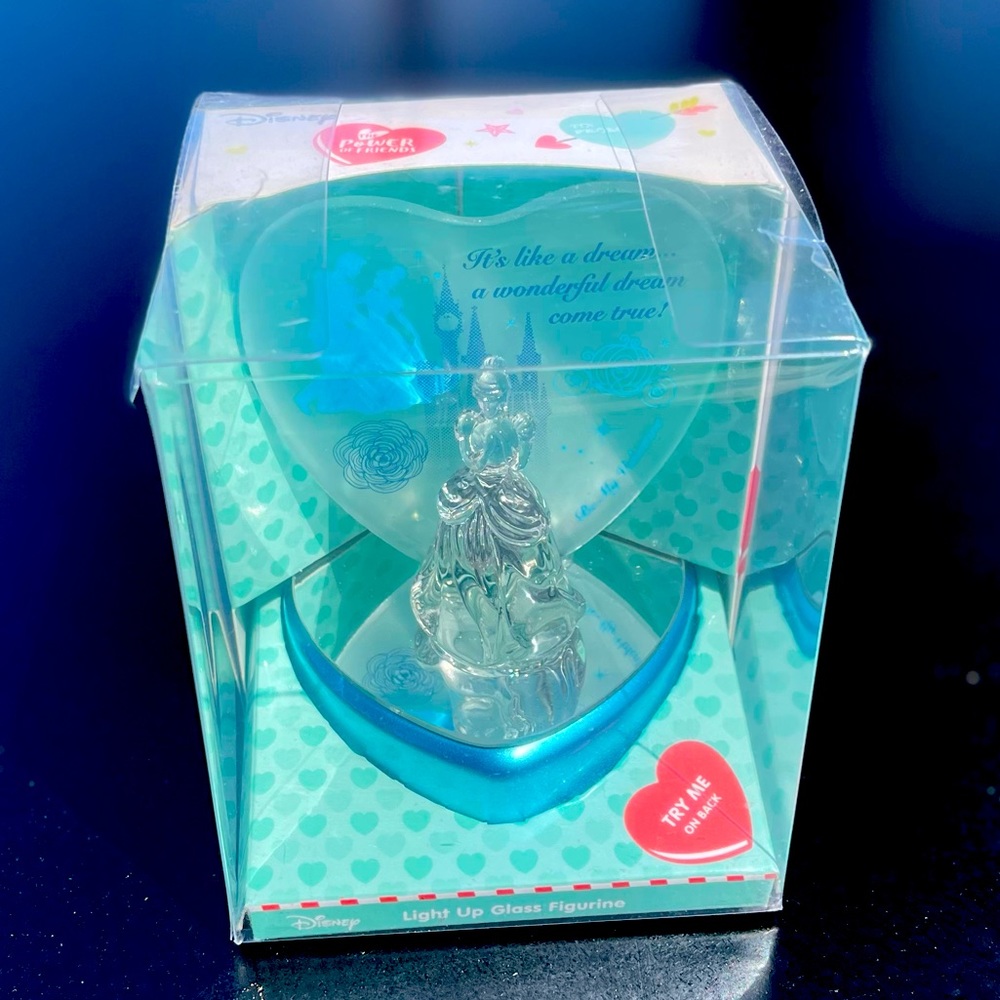 Disney light up glass figure